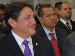 Alejandro Montano informa que representantes de los partidos reciben información sobre el blindaje. ARCHIVO /