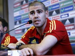 Víctor Valdés niega los rumores de emigrar a otra liga. EFE /