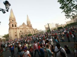 Orozco reconoce que la zona Centro de Guadalajara es crítica por el ruido del parque vehicular y la actividad comercial. ARCHIVO /
