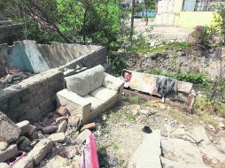 Estragos del agua. Colonia La Martinica, una de las zonas ubicadas como de riesgo en Zapopan. EL INFORMADOR /