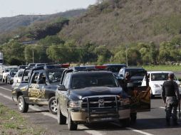 El operativo se realizó en el kilómetro 5 de la autopista Guadalajara-Colima, en Acatlán de Juárez.  /