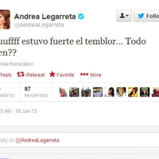 Famosos expresan su sentir sobre el temblor de la madrugada