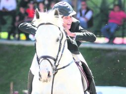 El binomio de Gaspar y ''Puertas Blue Dream'' sacó casi cuatro segundos de ventaja, con respecto al segundo lugar de la prueba. EL INFORMADOR /