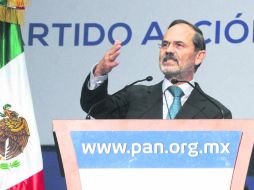 Sin quórum. Gustavo Madero encabezó la asamblea extraordinaria del PAN. NTX /