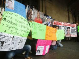 Familiares de los desaparecidos exigen resultados de las investigaciones del caso ''Heaven''. ARCHIVO /