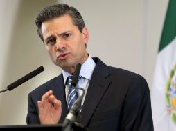 Enrique Peña Nieto adelantó que en dos o tres meses enviará al Congreso de la Unión el proyecto de ley de reforma energética. AFP /