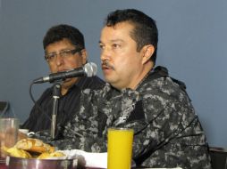 El comisario general de Seguridad Pública, Fernando Andrade, en rueda de prensa para explicar el funcionamiento de la FUJ.  /