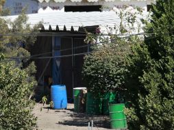 La escena del crimen funciona como una bodega de maquinaria. ARCHIVO /