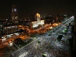 Se calcula que en Río de Janeiro se congregaron 300 mil personas. EFE /