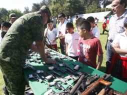 Las armas serán destruidas en presencia de los donadores, para que no se les dé un mal uso. ARCHIVO /