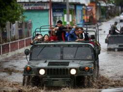 Una tormenta tropical azota al estado de Veracruz desde el pasado miércoles 19. AP /