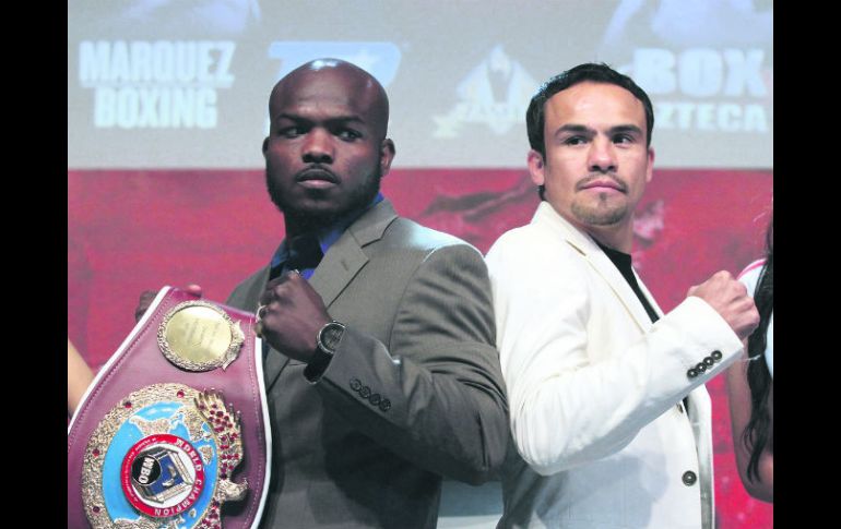 Juan Manuel Márquez reconoce al púgil estadounidense como el mejor de la división a nivel mundial. NTX /