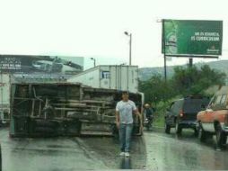 Debido a la obstrucción se registra fuerte carga vehicular en la zona.  /
