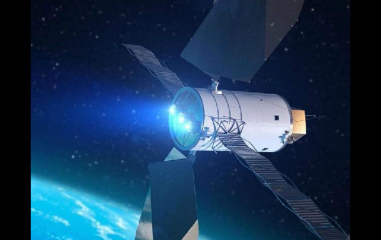 Recreación artística de cómo podría ser la nave que capture el asteroide. EFE /