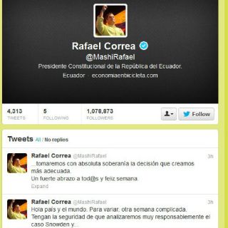 Ecuador decidirá con ''absoluta soberanía'' sobre asilo a Snowden: Correa