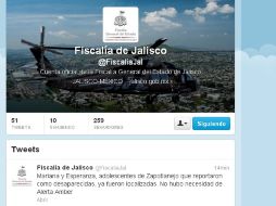 Imagen del tuit emitido por la Fiscalía del Estado. ESPECIAL /