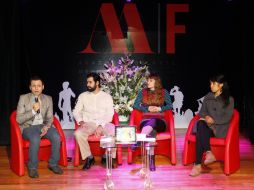 Integrantes del comité que conforma el Festival de Arte en Vivo ofrecen rueda de prensa. NTX /