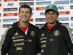 'Chepo' de la Torre y 'Chava' Reyes dieron rueda de prensa en el CAR. NTX /