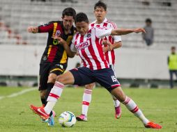 Accion del partido celebrado en el Estadio Jalisco entre Chivas y Leones Negros. MEXSPORT /