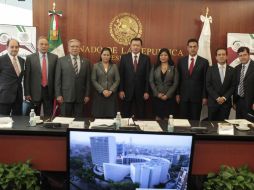 El titular de la Secretaría de Gobernación (c) comparece ante la Comisión Bicameral de Seguridad del Congreso. NTX /