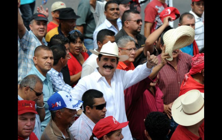 Zelaya fue derrocado por una alianza de militares, empresarios y políticos de derecha el 28 de junio de 2009. AFP /