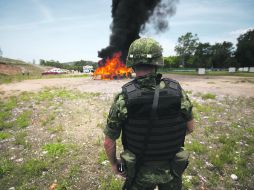 Las drogas destruidas fueron aseguradas en diferentes operativos durante un mes. EL INFORMADOR /