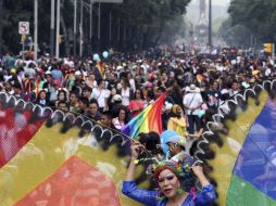 La SSPDF despliega mil 756 elementos, 190 patrullas y un helicóptero del agrupamiento Cóndores para dar seguridad a los participantes. EFE /