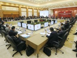 Una vista general de lo que promete ser una salida pacífica a los conflictos entre los países que reclaman la soberanía de las islas. EFE /