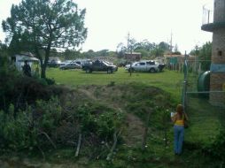 El día de ayer se llevó a cabo un operativo en un rancho ubicado en La Primavera para buscar indicios de los menores desaparecidos. ESPECIAL /