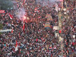 Militares aseguran que se trata de las protestas más grandes en la historia de Egipto. EFE /