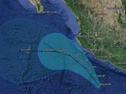 Tormenta tropical ''Dalila'' se fortalece en el Pacífico. ESPECIAL /