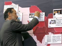 Madero ofrece una conferencia de prensa para dar a conocer las irregularidades en el proceso electoral. NTX /