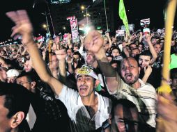 Que se vaya.El movimiento Tamarod (rebelión en árabe), exige un cambio. EFE /