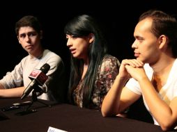 De izquierda a derecha: Alan Gutiérrez, Daniela Casillas y Jesús Sánchez.  /