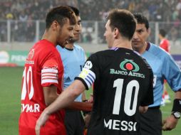 Lionel y el brasileño Neymar ya han convivido en las canchas. EFE /