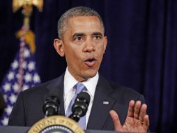 El presidente Obama recordó que hace 237 años, los colonos americanos declararon la independencia de Inglaterra. AP /