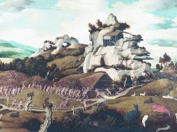 El cuadro fue realizado aproximadamente en 1535 por Jan Mostaert, cuando prácticamente no había información visual de la Conquista. EFE /