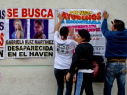 Familiares de las 12 personas desaparecidas en el bar ''Heaven'' exigen justicia. ARCHIVO /