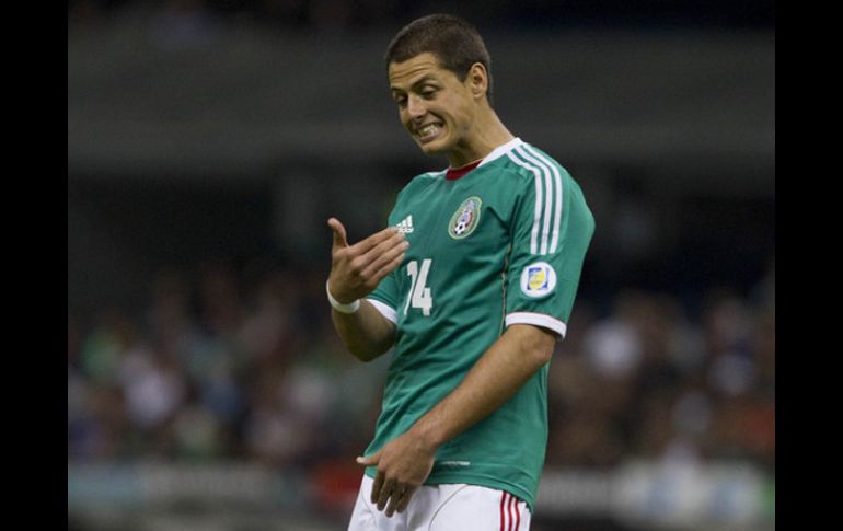 Javier 'Chicharito' Hernandéz lleva 7 tantos marcados en la edición 2011 de la Copa Oro para la Selección Mexicana. ARCHIVO /