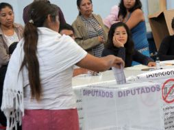 Una casilla electoral en Oaxaca, entidad en la que ha sido difícil la instalación de las urnas. NTX /