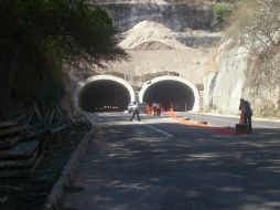 El tráfico se desvió al túnel viejo contiguo.  /
