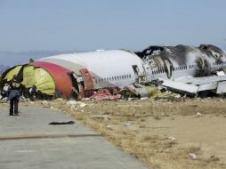 El sábado pasado el Boeing 777 se desplomó un día despejado junto a una pista del aeropuerto de San Francisco. AFP /