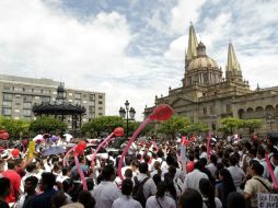 Personas de la Subsecretaría de Asuntos del Interior salieron a intentar dialogar con ellos.  /