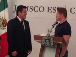 Álvarez y Sandoval Díaz convivieron en Casa Jalisco. ESPECIAL /