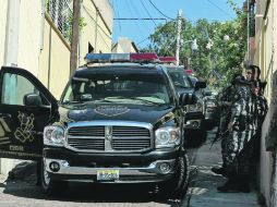 Resguardo. Uniformados estatales durante un operativo en la Región Centro. EL INFORMADOR /