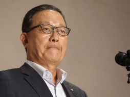 El presidente de Asiana Airlines Co., Yoon Young-doo durante una rueda de prensa convocada en la sede de la compañía en Seúl. EFE /