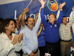 Madero Muñoz (c) destaca que Acción Nacional gobernará a 12 millones de personas luego de los comicios. ARCHIVO /