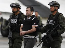 Capo colombiano Daniel ''Loco'' Barrera llega extraditado a EU. AP /