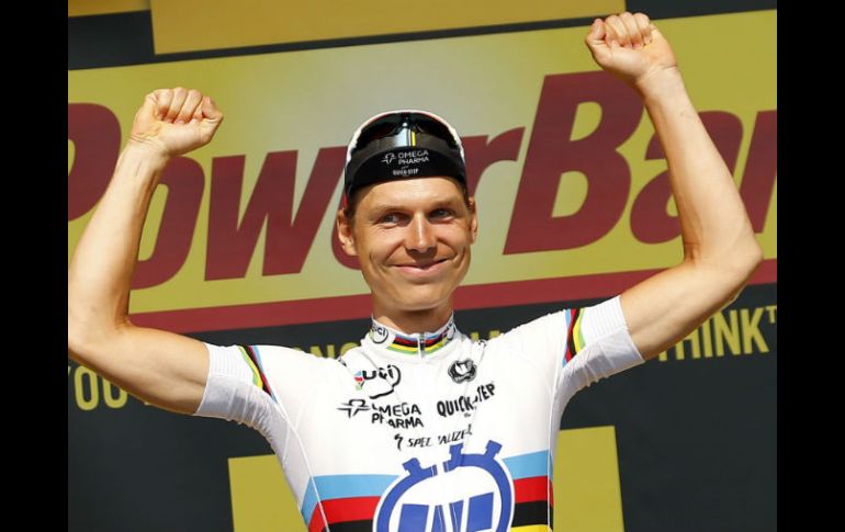 Tony Martin se encuentra satisfecho y contento por estar ''encima de sus rivales''. AFP /