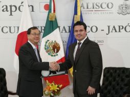 Durante la reunión se abordó la posibilidad de impulsar becas de posgrado para jaliscienses en el área de ciencia y tecnología. ESPECIAL /